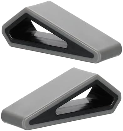 PATIKIL Laptop Wedge, 2-Pack Portable Laptop Stand Computer Notebook Holder Keyboard Stand Lifter Risers Plastic Anti-Slip Ventilated Elevated Feet for Desktop Keyboard Tablet, Gray