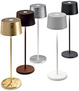 Zafferano, Olivia Pro, Rechargeable Cordless Table Lamp, Dark Gray