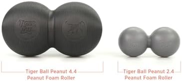 Tiger Tail Tiger Ball Large 8-Inch Long by 4.4-Inch High Peanut Foam Roller Double Ball: Self-Help Body Massage Tool for Trigger Points and Muscle Knots