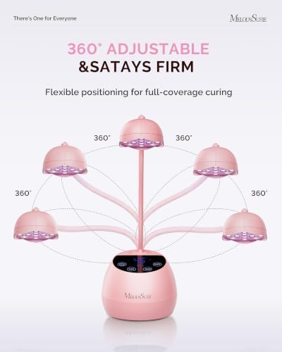 MelodySusie Gooseneck Cordless UV Nail Lamp P-ArtM2 Light for Nail Tips