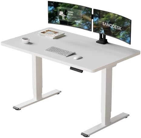 SANODESK Dual Motor Standing Desk 220lbs Height Adjustable Desk