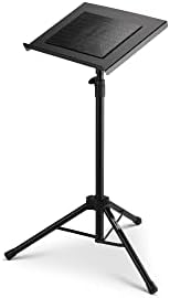 On-Stage LPT7000 Deluxe Laptop Stand, Adjustable Height and Tilt, Metal Construction, Black, Foldable