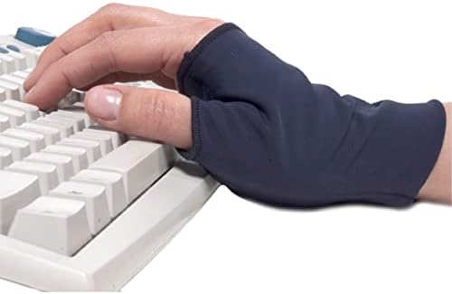 NatraCure Computer Gloves (Carpal Tunnel Relief) Size: Medium/Large - One Pair (Reversible) - (For Wrist and Hand Pain Relief from Typing and Other Repetitive Movements)