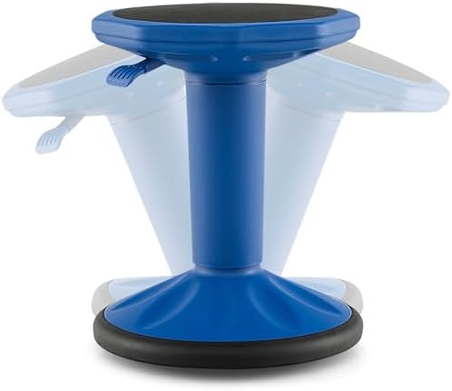 GIANTEX Wobble Stools for Classroom Seating - Wiggle Stool with Adjustable Height, 24" Active Learning Stool, Sitting Balance Chair for School, Office Stand Up, Flexible Seating Wobble Chair, Navy