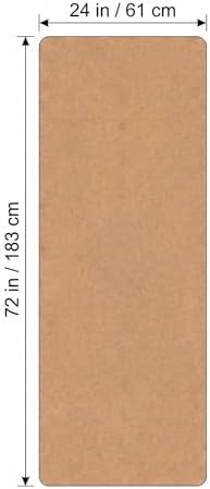 Cork Yoga Mat 6mm Extra Thick Cushioning High Density Natural Rubber Exercise Pad 72 x 24 Inch for Home Gym