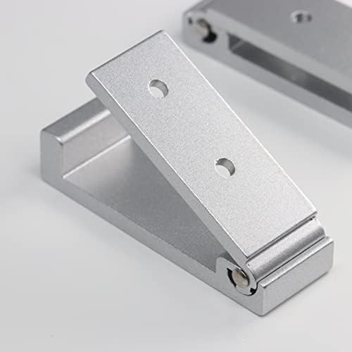 OHIYO Folding Wall Hooks 2PCS Foldable Hooks Bearing Load 33lb/15kg Wall Mounted Heavy Duty No Rust Aluminum Alloy Folding Coat Hooks for Hanging Coat & Bags & Hat & Backpack (Silver)