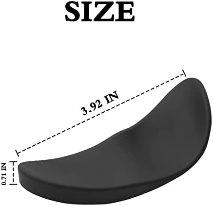 Ergonomic Mouse Wrist Rest Support, Sliding Wrist Pad that Moves with Mouse for Office Work, Gaming, Coding, Relief Sliding Gliding Wrist Pad (Black)