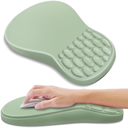 YIWEI Ergonomic Mouse Pad with Wrist Rest for Carpal Tunnel Pain Relief