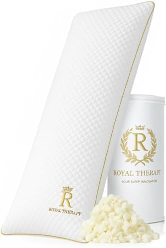 Royal Therapy Body Pillow for Adults – 20x54 Full Body Pillow for Side Sleeper, Pregnancy, Back Pain & Maternity – Memory Foam Long Bed Pillow with Cooling Bamboo Rayon Cover