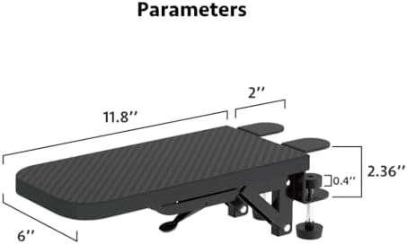 Computer Arm Rest for Desk, Suitable for Office desks, Sturdy Mouse arm Support, Computer Desk Extender, Suitable for Home and Office