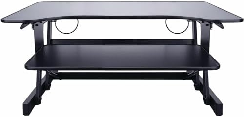 Lorell Adjustable Desk/Monitor Riser, Black