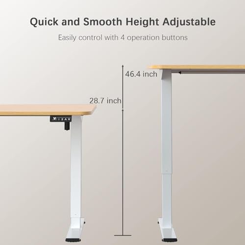 Furmax 55 Inches Electric Height Adjustable Standing Desk Home Office Desk