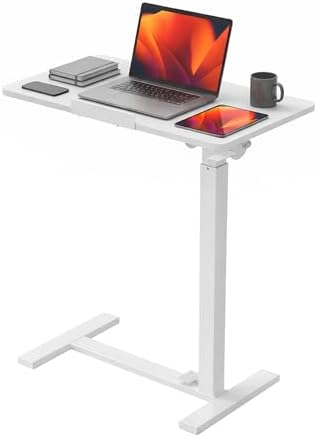 DUMOS Adjustable Rolling Desk, Standing Desks, Overbed Table