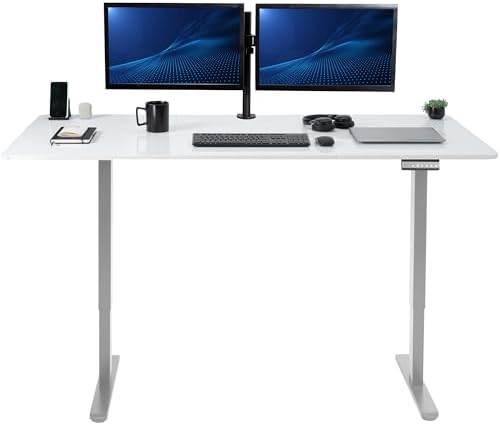 VIVO White Dry Erase 71 x 30 in Standing Desk, DESK-KIT-E2G7WE