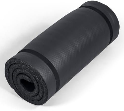 Tone Fitness 1" Extra Thick Yoga Mat, Exercise & Pilates Mat with Strap