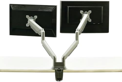 AbilityOne® - NSN6915485 - Kensington®/SKILCRAFT® Fully Articulating Gas-Spring Ergonomic Dual Monitor Arm