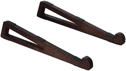 Bamboo Laptop Stand for Desk – Ergonomic, Space-Saving, Lightweight Stand for Laptops, iPads, and Tablets (Brown)