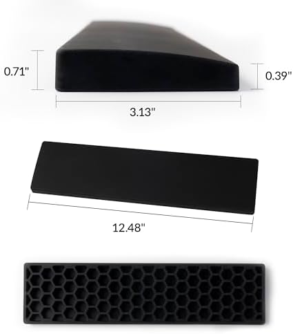 Keychron 12.48" Silicone Wrist Rest for 75% Compact Mechanical Keyboards, Ergonomic Palm Support with Full Honeycomb Non-Slip Base, Compatible with K2/K2 Pro/K2 Max/K2 HE/K6/K6 Pro/K6 HE
