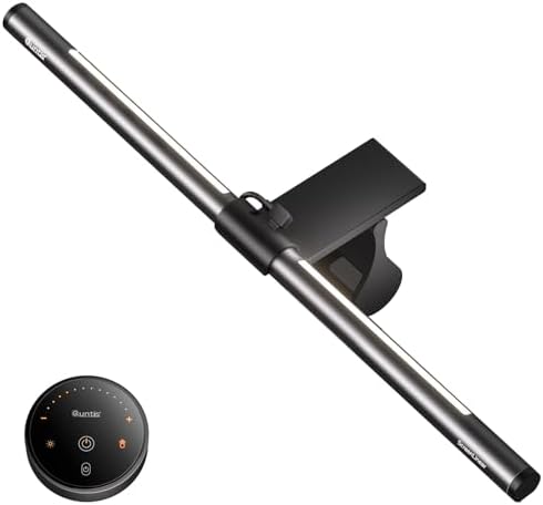 Quntis Computer Monitor Light Bar with Backlight, Desk Lamp with Remote