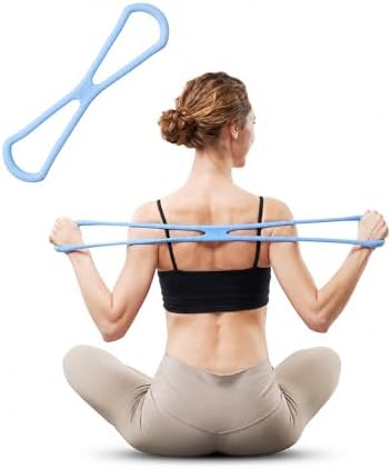 Keep Figure-8 Resistance Band - High Elasticity Exercise Band for Arm Toning, Shoulder & Core Stretching - Anti-Slip Grip Portable Fitness Equipment for Home Workout