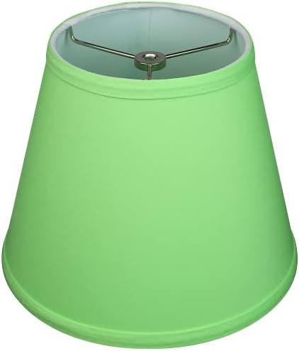 FenchelShades.com Lampshade 6" Top x 10" Bottom x 8" Slant Height With Spider Attachment 0.4 Inch Diameter for Lamps With a Harp (Pear)