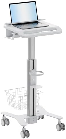 Mount-It! Height Adjustable Medical Laptop Cart, Rolling
