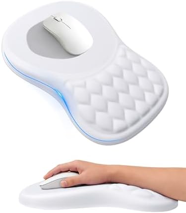 Ergonomic Mouse Pad with Sloped Memory Foam Wrist Rest
