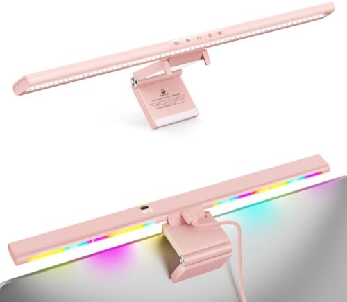 Syrinx LED Monitor Light Bar, 16.7" Computer Monitor Lamp with Backlight