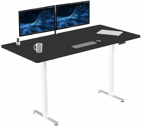 VIVO Black 71 x 36 in Standing Desk, DESK-KIT-E2W7B-36