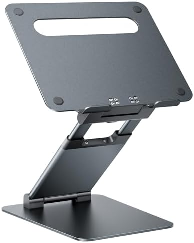 Nulaxy Pull-Out Height Adjustable Laptop Stand for Desk, 22 LB Support