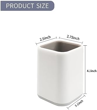 ZUFECY Pen Holder Stand for Desk, Scandinavian Design Desk Organizer Makeup Brush Holder for School, Home, Office (Gray)