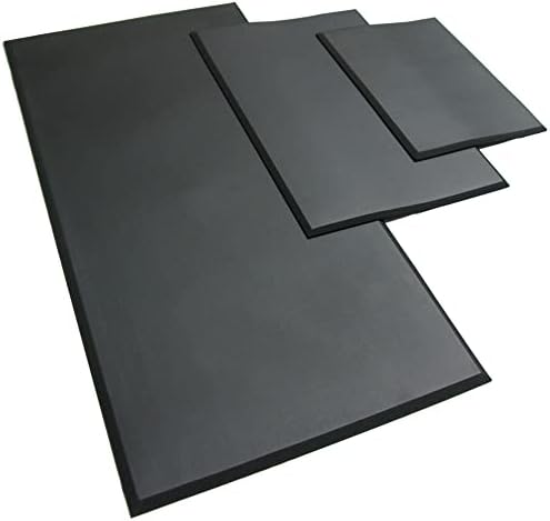 Rubber-Cal "Comfort Cloud" Foam Anti-Fatigue Mats - 5/8" thick x 30" x 60" Black Rubber Mats