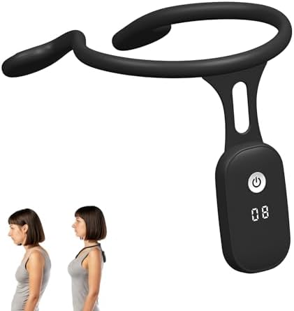 Intelligent Posture Corrector and Trainer for Women and Men, Rechargeable Silicone Automatic Induction Back Posture Corrector with Hunchback Monitoring for Adults and Children