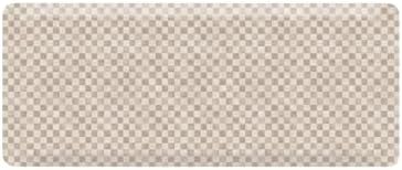 House of Noa Nama Standing Mat – Anti-Fatigue Cushioned Kitchen Mats for Floor | Ergonomic Bounce-Back Foam Kitchen Mats | Anti-Fatigue Mats for Kitchen & Standing | Checker Almond | 22" x 54"