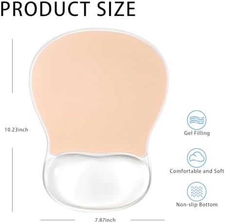 Cooling Mouse Pad with Gel Wrist Rest Support, Ergonomic Desk Accessories