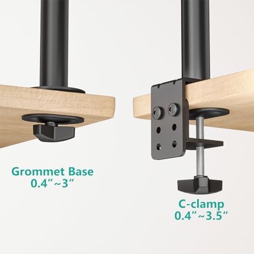 WALI Single Monitor Mount, Vesa Monitor Arm for 13-32 inch, up to 22lbs
