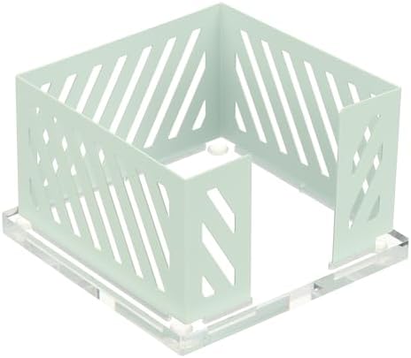 PATIKIL Sticky Note Holder, 4x4 Metal Note Dispenser for Classroom Home Office Desk Organizers Accessories Supplies, Green