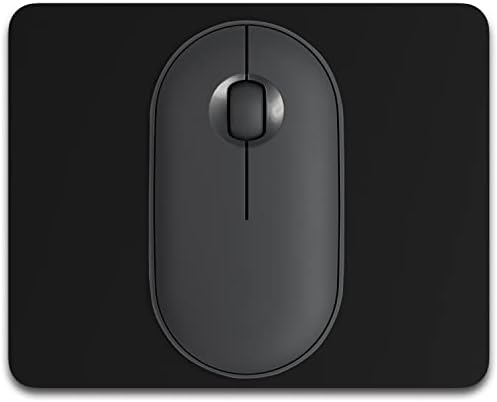 Dapesuom Small Mouse Pad, 5 x 6 Inch Thick Rubber Premium-Textured Non-Slip Portable & Washable Mini Mouse Mat for Women Men Wireless Laptops Keyboard Tray Gaming Work Computer Travel, Jet Black