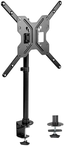 VIVO Ultra Wide TV Desk Mount for up to 55 inch Screens Weighing 66 lbs, Full Motion Height Adjustable Single Television Stand, Black, STAND-V155C