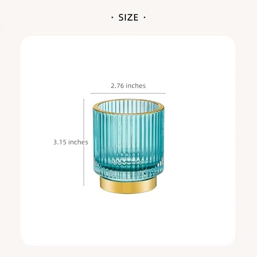Makeup Brush Holder Organizer,Toothbrush Holders,Desk Pen Pencil Holder,Multifunctional Vintage Glass Brush Cup(A3-29-US)