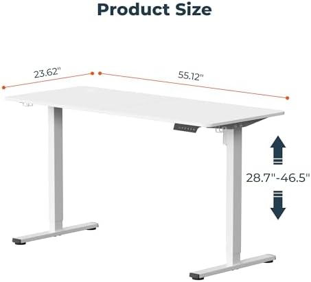55''x 24'' Standing Desk Electric Adjustable for Home Office