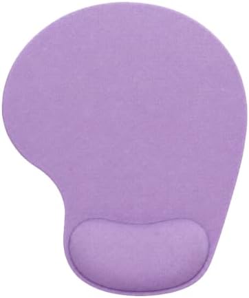 Mouse Pad with Wrist Support, Ergonomic Mouse Pads with Memory Foam Wrist Rest, Easy Typing Pain Relief, Comfortable Home Office Computer Wrist Support Pads for Working Studying Gaming, Purple