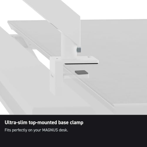 Secretlab Magnus Single Monitor Arm White - C-clamp Mount, VESA 75/100