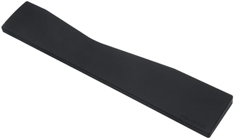 Keychron Black Silicone Wrist & Palm Rest, 17.56" for 100% Alice Layout Mechanical Keyboards (Q13 Max / Q13 Pro) – Full Honeycomb Anti-Slip Base, Smooth and Soft Typing Support