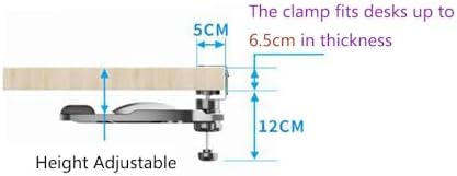 Clamp-on Mouse Tray Under Desk Adjustable Clamp Rotating Wrist Mouse Extended Holder for Desks Computer Platform Tray Padding Arm Rest Pad Black