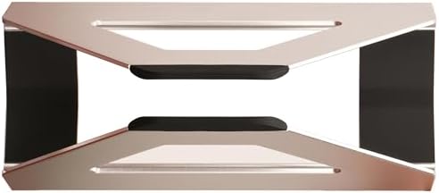 Vertical Laptop Stand, Space Saving Holder for MacBook with Tool-Free Width Adjustment, Pretty Anodized Aluminum for Desk, Universal Fit for 10-17" Laptop