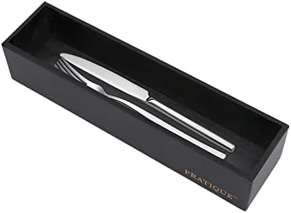 PRATIQUE Bamboo Drawer Organizer - Kitchen Utensil Organizer Silverware Tray Cutlery Holder，Office Desk Supplies and Accessories,12 * 3 * 2.6inch,Black