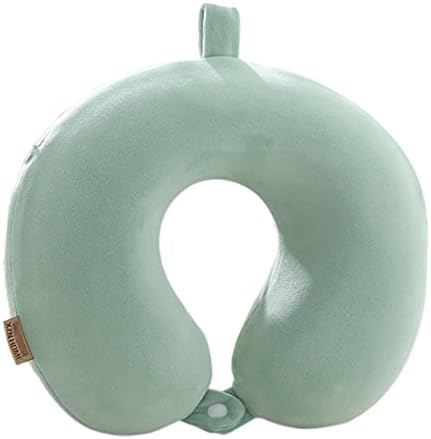 GDEOUP Travel Pillow - Memory Foam Neck Pillow Support Pillow,Luxury Compact & Lightweight Quick Pack for Camping,Sleeping Rest Cushion (Green)