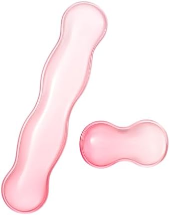 Gel Keyboard and Mouse Wrist Rest Set, Pink Wrist Pad for Computer Keyboard