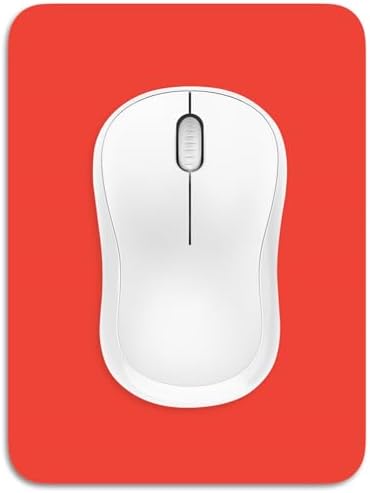 Dapesuom Small Mouse Pad, 6 x 8 Inch Thick Rubber Premium-Textured Non-Slip Portable & Washable Mini Mouse Mat for Women Men Wireless Laptops Keyboard Tray Gaming Work Computer Office Travel, Red